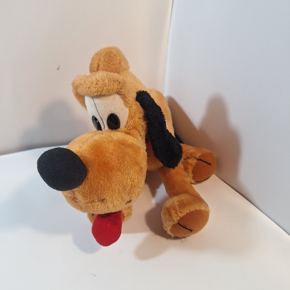 VINTAGE 1984 PLUTO DOG PLUSH DOLL APPLAUSE Walt Disney‎ Mickey Stuffed Animal